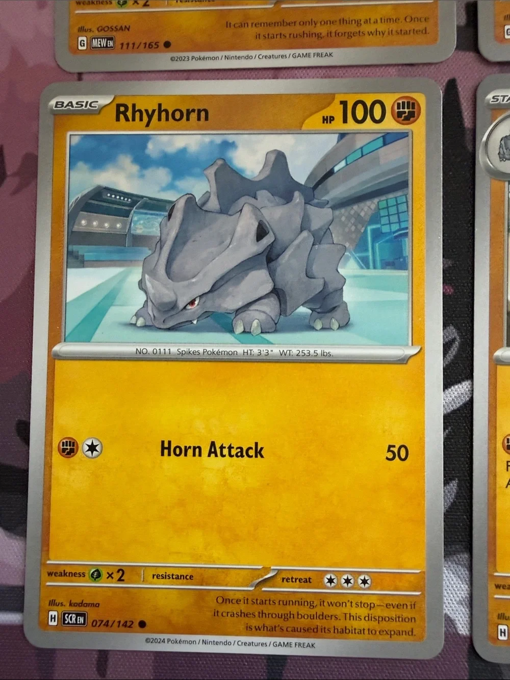 Rhyhorn & Rhydon Evolution Lot | Pokémon 151 & Stellar Crown | ✨5/$25✨
